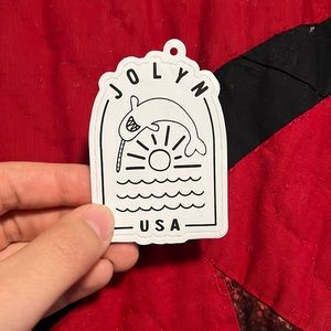 Jolyn Arched Narwhal Sticker